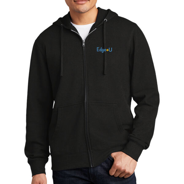 Printed Edge U - Fleece Full Zip Hoodie Thumbnail