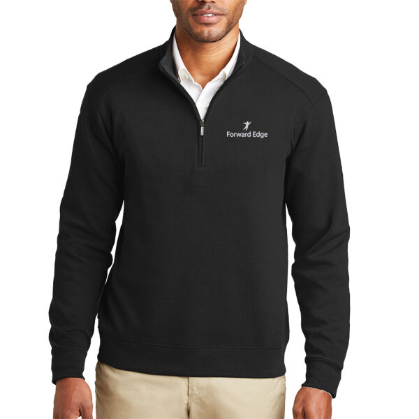 Embroidered Forward Edge - Interlock 1/4 Zip Thumbnail