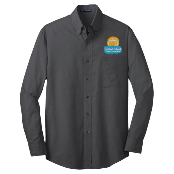 Embroidered Coaches Network - Crosshatch Easy Care Shirt Thumbnail