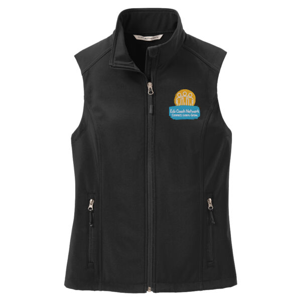 Embroidered Coaches Network - Ladies Core Soft Shell Vest Thumbnail