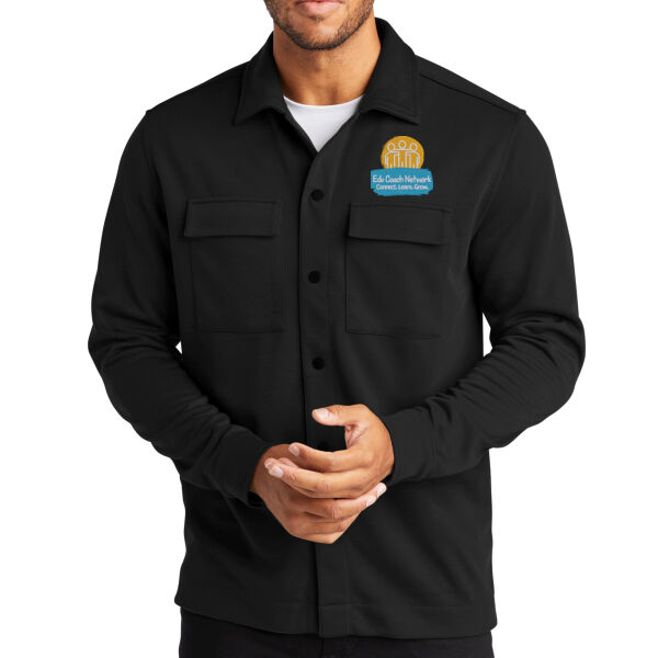 Embroidered Coaches Network - Double Knit Snap Front Jacket Thumbnail