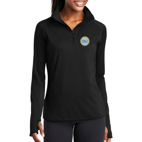 Embroidered Edge U - Ladies Sport Wick ® Stretch 1/4 Zip Pullover Thumbnail