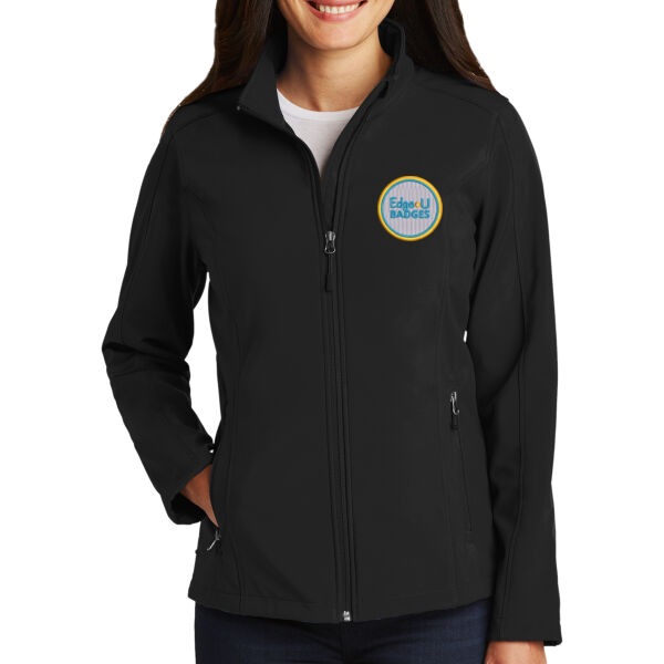Embroidered Edge U - Ladies Core Soft Shell Jacket Thumbnail