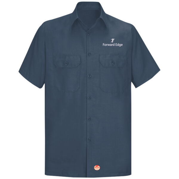 Embroidered Forward Edge - Short Sleeve Solid Ripstop Shirt Thumbnail