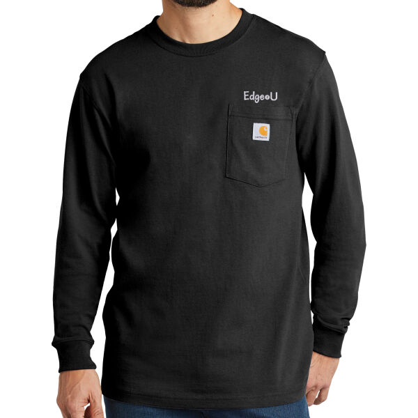 Embroidered Edge U - Workwear Pocket Long Sleeve T Shirt Thumbnail