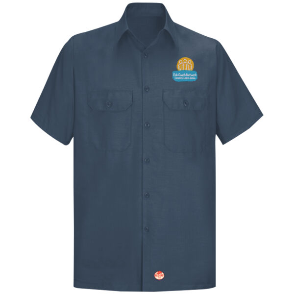 Embroidered Coaches Network - Short Sleeve Solid Ripstop Shirt Thumbnail
