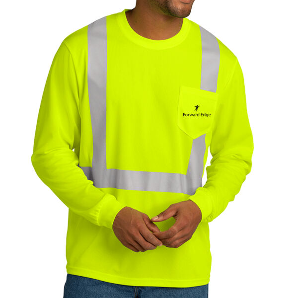 Printed Forward Edge - Ansi 107 Class 2 Mesh Long Sleeve Tee Thumbnail