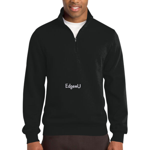 Embroidered EdgeU - Tall 1/4 Zip Sweatshirt Thumbnail