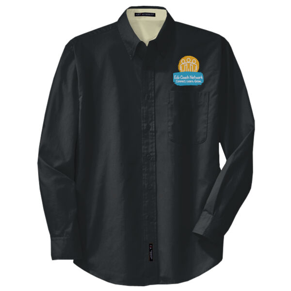 Embroidered Coaches Network - Tall Long Sleeve Easy Care Shirt Thumbnail