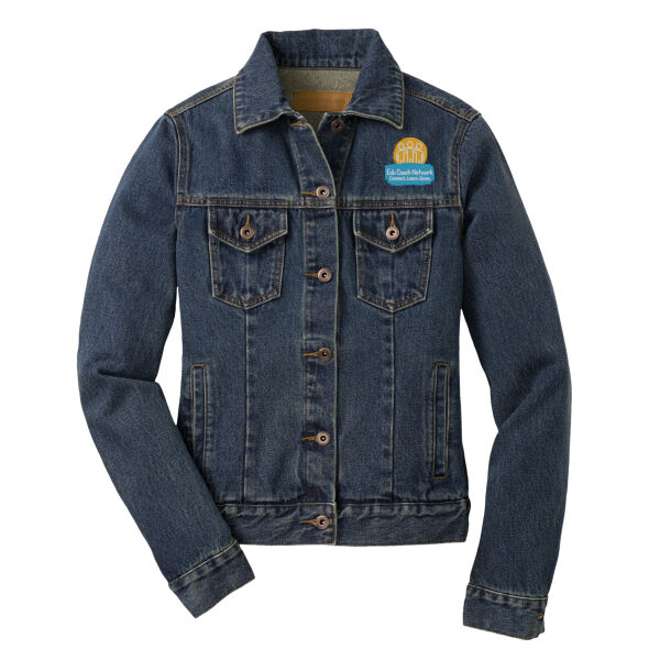 Embroidered Coaches Network - Ladies Denim Jacket Thumbnail