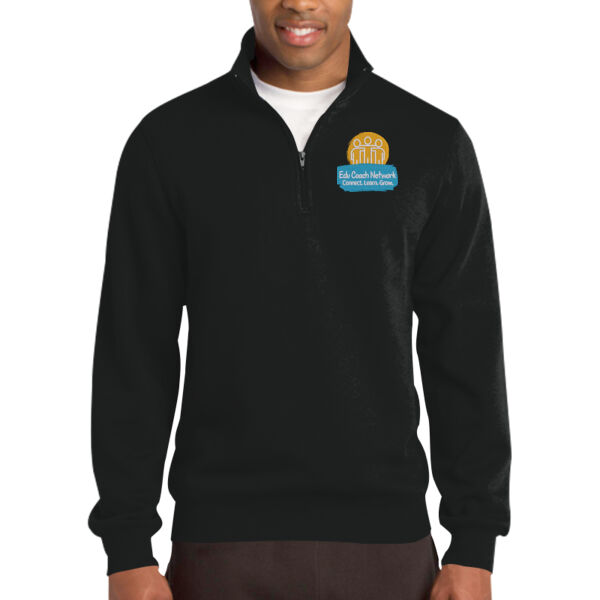 Embroidered Coaches Network - Tall 1/4 Zip Sweatshirt Thumbnail