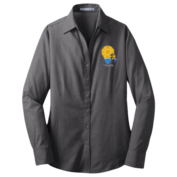 Printed Coaches Grow - Ladies Crosshatch Easy Care Shirt Thumbnail