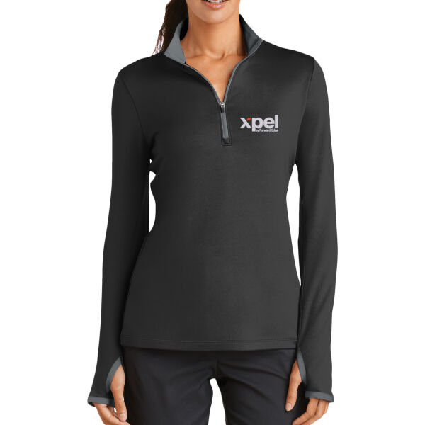 Xpel Embroidered - Ladies Dri FIT Stretch 1/2 Zip Cover Up Thumbnail