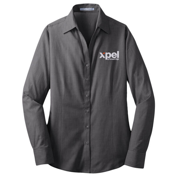 Xpel Embroidered - Ladies Crosshatch Easy Care Shirt Thumbnail
