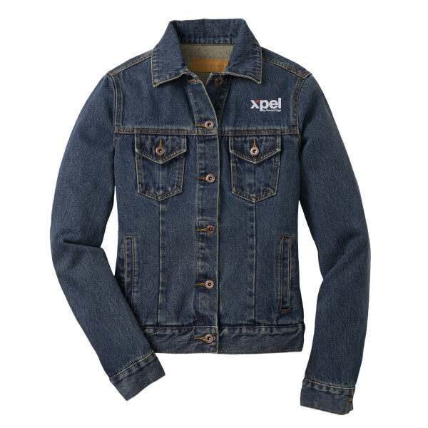 Xpel Embroidered - Women's Denim Jacket Thumbnail