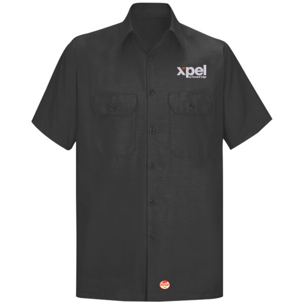 Xpel Embroidered - Short Sleeve Solid Ripstop Shirt Thumbnail