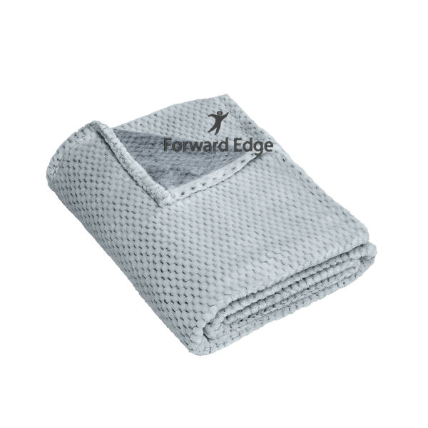 Embroidered Forward Edge - Plush Texture Blanket Thumbnail