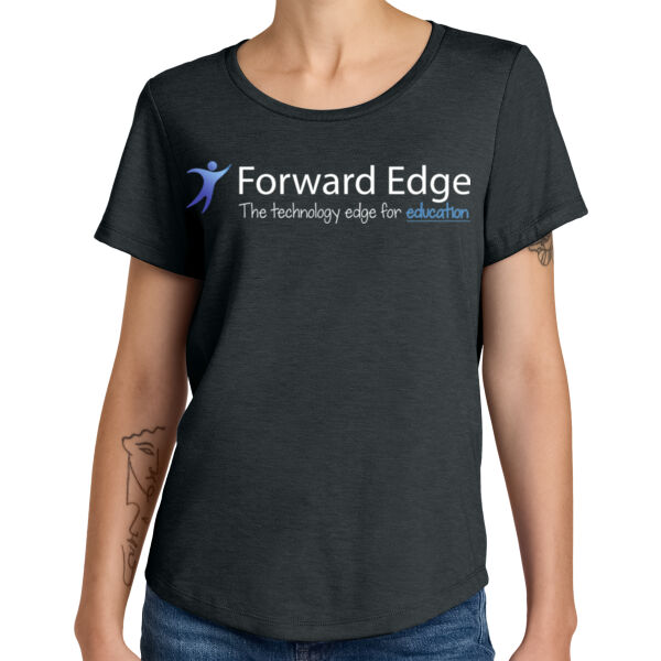 Printed Forward Edge - Women's Relaxed Tri Blend Scoop Neck Tee Thumbnail