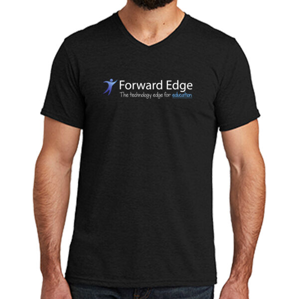 Printed Forward Edge - Unisex Tri Blend V Neck Tee Thumbnail