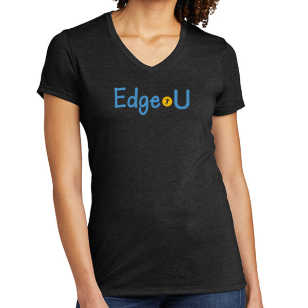 Printed EdgeU - Women's Tri Blend V Neck Tee Thumbnail
