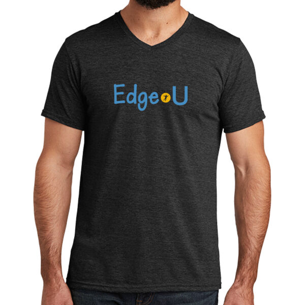 Printed EdgeU - Unisex Tri Blend V Neck Tee Thumbnail