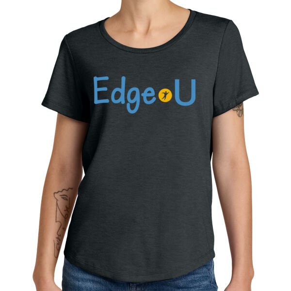 Printed EdgeU - Women's Relaxed Tri Blend Scoop Neck Tee Thumbnail