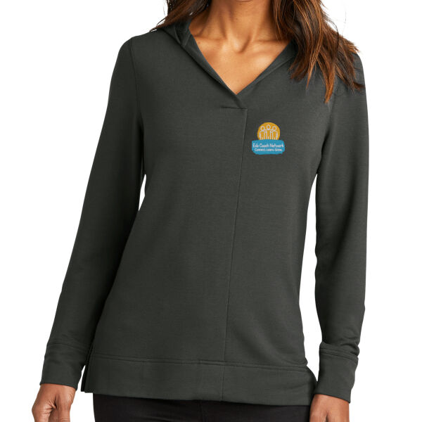 Embroidered Coaches Network - Ladies Microterry Pullover Hoodie Thumbnail