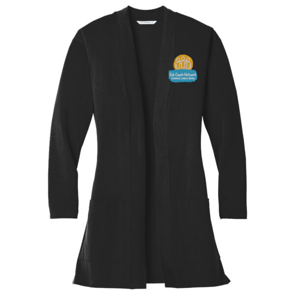 Embroidered Coaches Network - Ladies Concept Long Pocket Cardigan Thumbnail