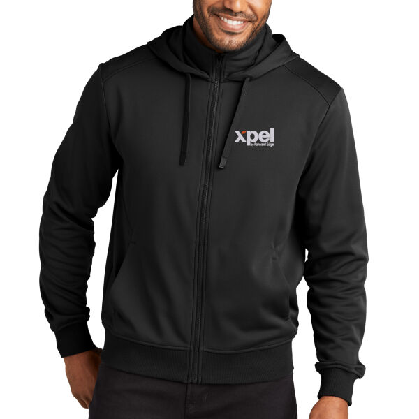 Xpel Embroidered - Smooth Fleece Hooded Jacket Thumbnail