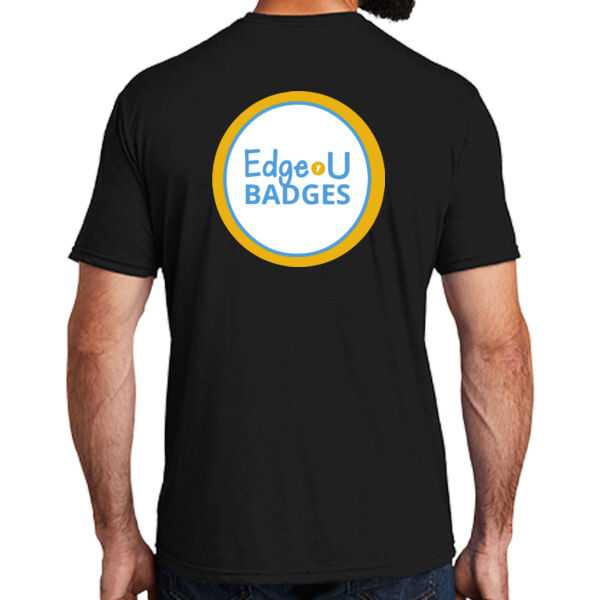 EdgeU with Back Print - Unisex Tri Blend Tee Thumbnail